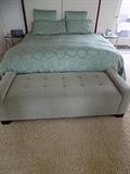 KING SIZE CUSTOM BED AND LARGE BENCH