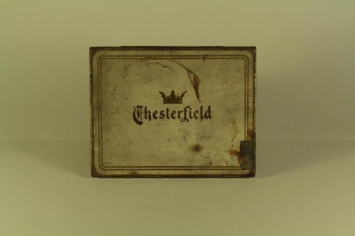 Chesterfield metal cigarette tin
