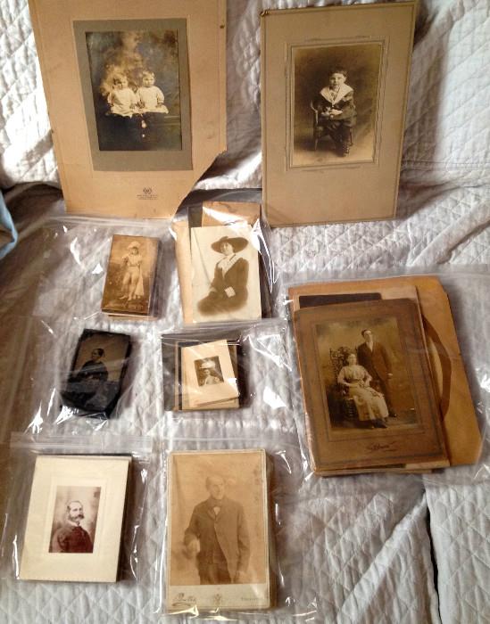 1900s mounted photographs in various sized