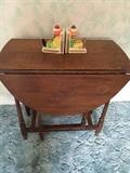Antique fold down table