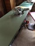 sewing machine with table