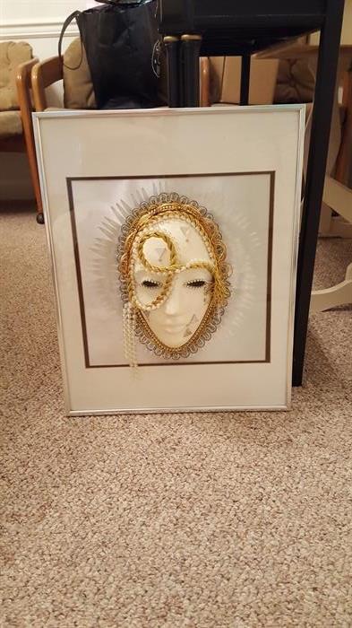 3 Dimensional, mask, wall hanging