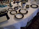 Rosenthal cobalt rim service for 12 dinnerware set