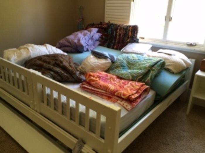 Bunk beds, King mattress