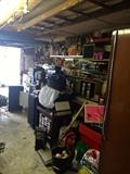 Garage loaded with tools etc.