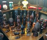 Collection of African & Caribbean wood carvings
