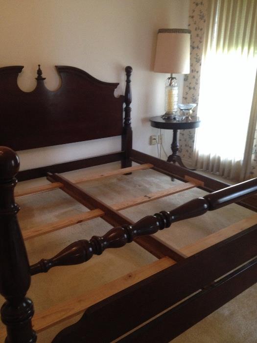 King size colonial style headboard and frame