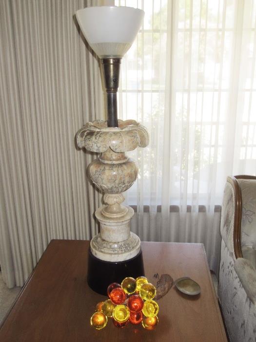 marble base lamps
