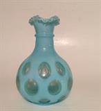 Fenton Coin Dot Glass Vase