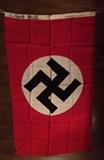 WWII era German Nazi (spell checkers can only point it out when they purchase it at full price) Wall Banner Flag brought back after the war by an America soilder.     