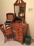 Vintage study desk in Colonial American style 
