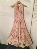 Another one of several vintage dresses.  A halter top by Patio'n Party of California.   Very I Love Lucy