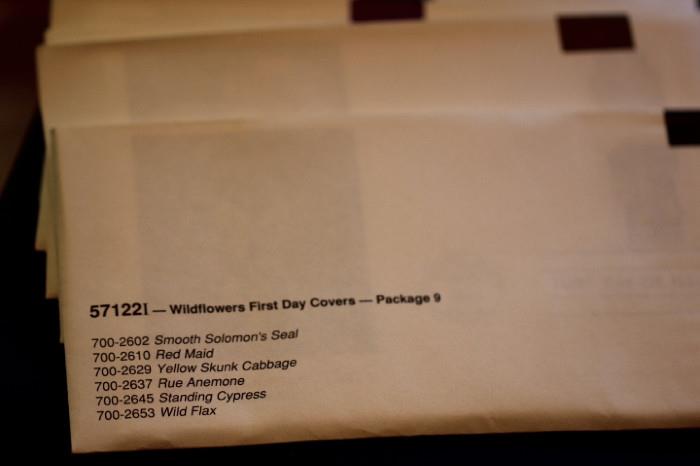 Wildflowers first day covers
