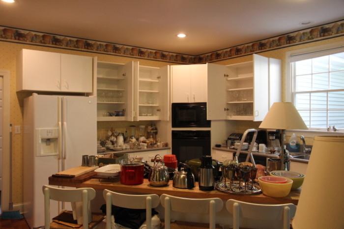 the kitchen is full