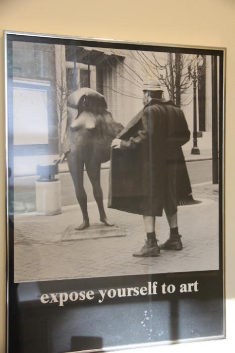 lots of fun vintage art posters in this sale