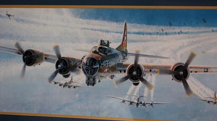 Framed Boeing artwork