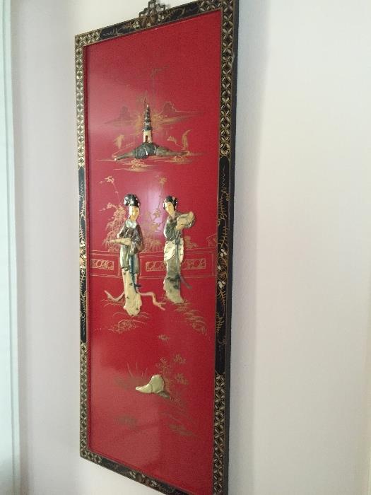 ASIAN CARVED WALL HANGING