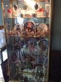 Another curio cabinet- filled with darling figurines!