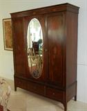 Another Beautiful Edwardian Inlaid Armoire