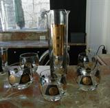 Retro Gold-&-Black Cocktail Set