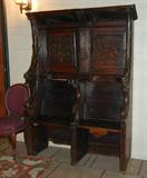 One of a  Pair of 16th. C. Italian Carved Cori (Choir Chairs) also exhibited at the Santa Barbara Museum.