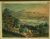 Antique Hand-Colored Currier & Ives Etching, published 1850