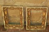 Pair of Antique Parcel-Gilt Frames