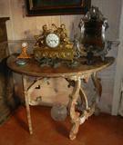 The Pair of Beautiful 17th. C. Italian Console Tables HAVE BEEN SOLD, but we still have the Louis XVI Gilt Bronze Mantel Clock by Lepaute;                               
Small Gilt French Boudoir Clock; 
Rococco Silver Beveled Vanity Mirror from the Rothschild Family is also SOLD.