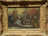 Lovely Late-19th. C. Impressionist Painting of a Cabaret