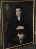 Portrait of Giovanna di Fabio di Carlo del Monti; born: 1604.  Antique label on verso.