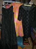More Vintage Party Dresses and a 1960's Silk Floral w/ a Chiffon Cape