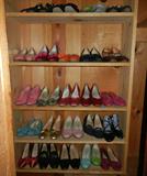 An Assortment of Fine Italian Shoes, size 5 1/5, many Custom-dyed to Match her Clothing.