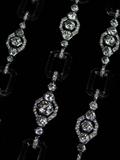A Stunning French Art Deco Platinum, Diamond & Crystal Necklace and Bracelet.  The Bracelet attaches to the Necklace to form an even longer single strand.