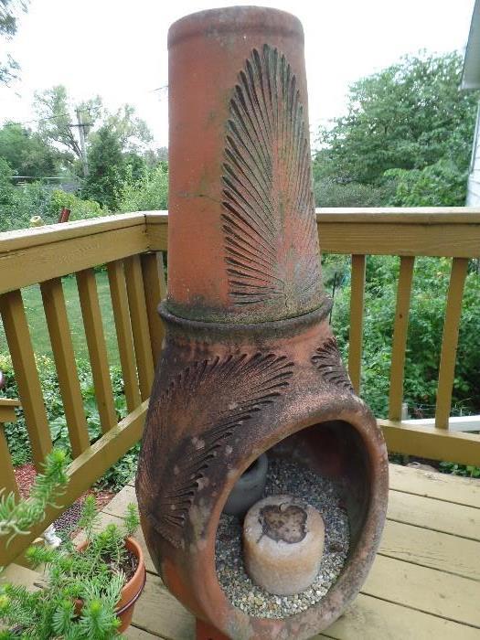 Clay fire place
