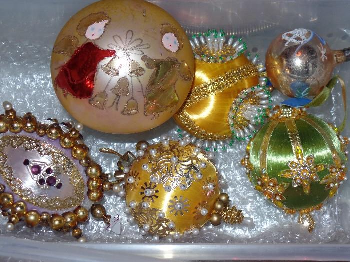 Vintage Christmas ornaments 