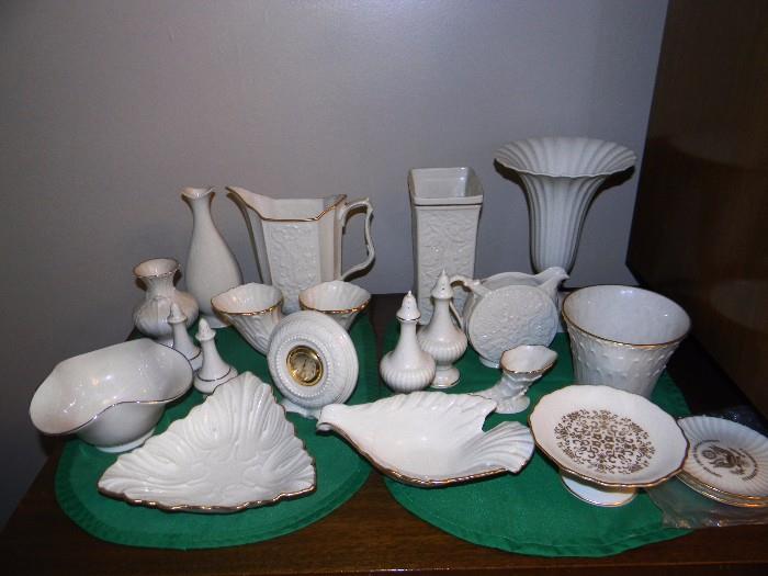 Variety of lenox pieces