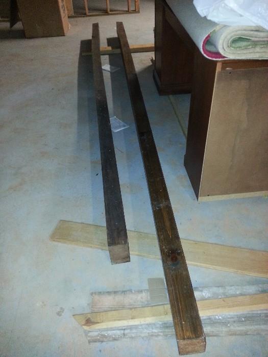 approx. 15 and 17 feet beams, and some lumber.