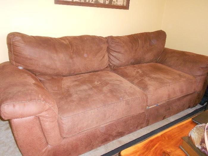 FAUX LEATHER COUCH