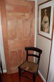 Three antique pine doors with peg construction