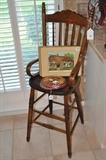 Antique high chair