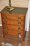 Petite Heritage Henredon chest with leather top
