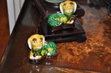 Antique Foo Dog inkwells!