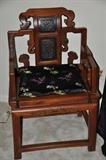 Hand Carved rosewood Asian chair