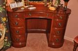 Mahogany Kidney shaped desk/dressing table