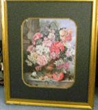 Print-large vintage floral.