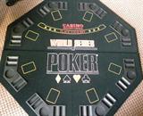 Folding poker table top.