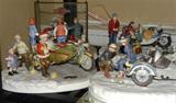Selection form Harley Davidson limited edition Christmas figurines. These were available only through authorized Harley dealers, and were manufactured in an edition of 3000 pieces only.