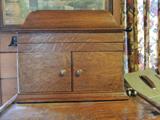 RCA Victrola, oak cabinet tabletop model, in working condition.