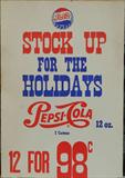 Vintage supermarket sign-Pepsi.