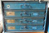 Metal tool chest/parts/machinist's chest-4 lidded drawers.